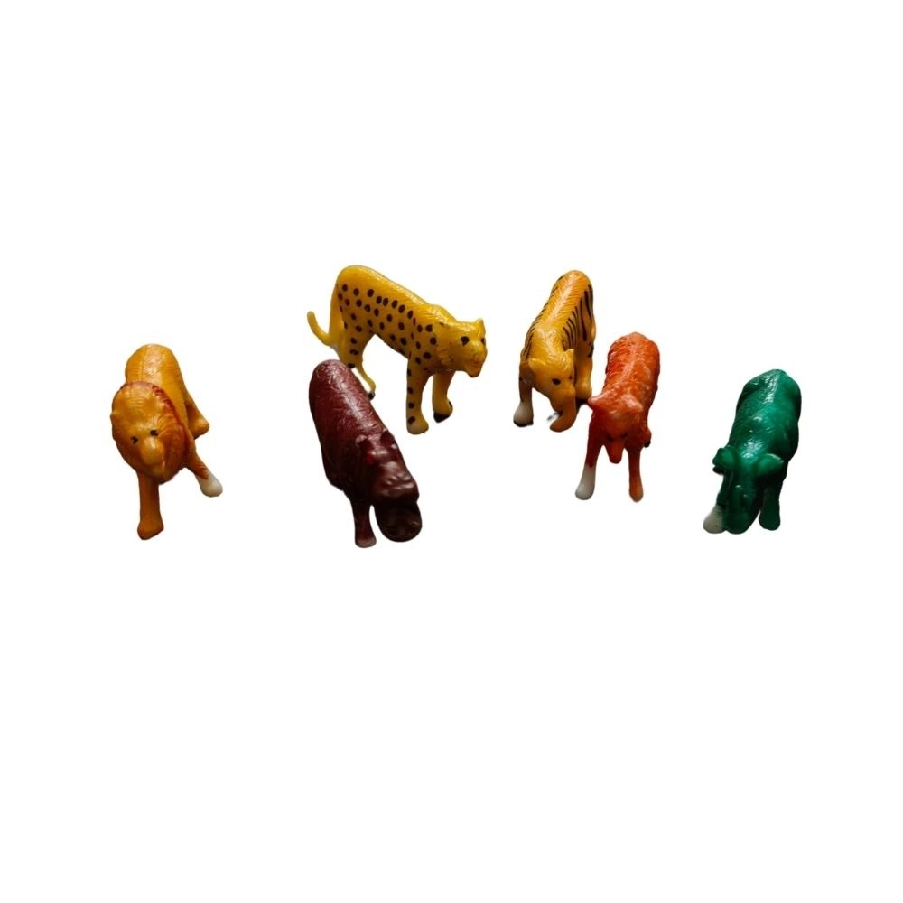 6_Pcs Set Wild Animals | PVC | Toys| 1+ Years - Image 2
