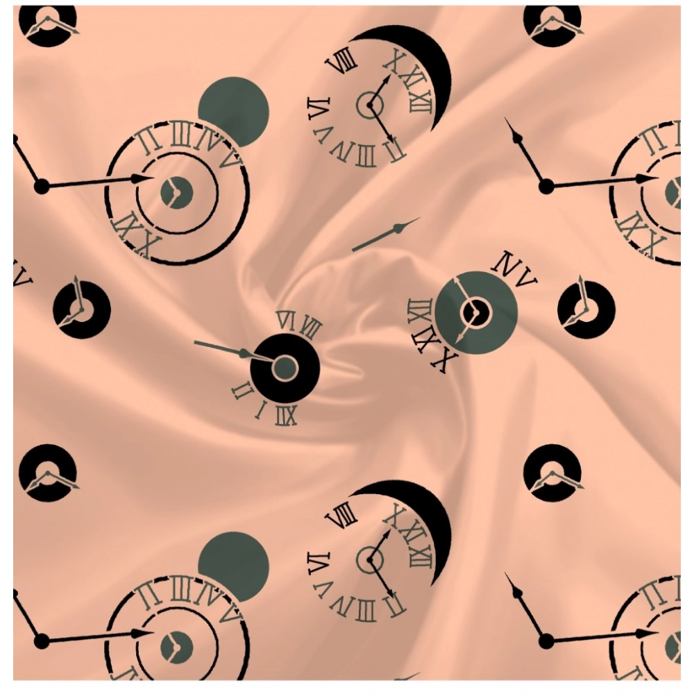 Generic Men's Casual Floral Printed Cotton Blend Unstitched Shirt Fabric 1.6 Mtrs (Orange) - Image 2