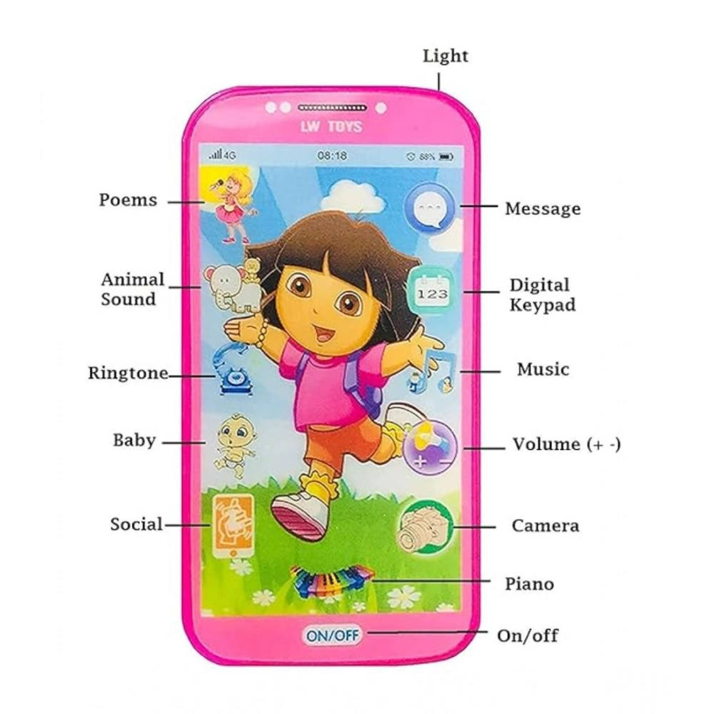 Generic Plastic Mobile Smartphone With Touch Screen And Multiple Sound Effects (Multicolor ) - Image 2