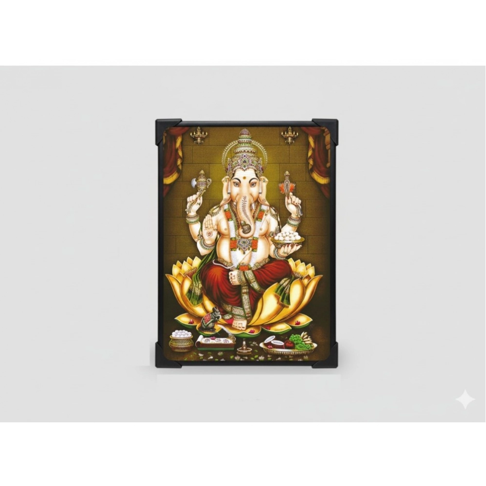 Generic Wooden Lord Ganesha Table Top Devotional Player (Multicolor) - Image 3