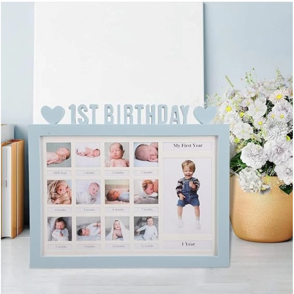 Generic Acrylic First Year Baby Photo Frame (Multicolor) - Image 2