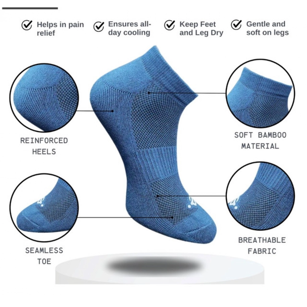 Generic 3_Pair Set Unisex Casual Cotton Printed Low Cut Socks (Multicolor) - Image 2