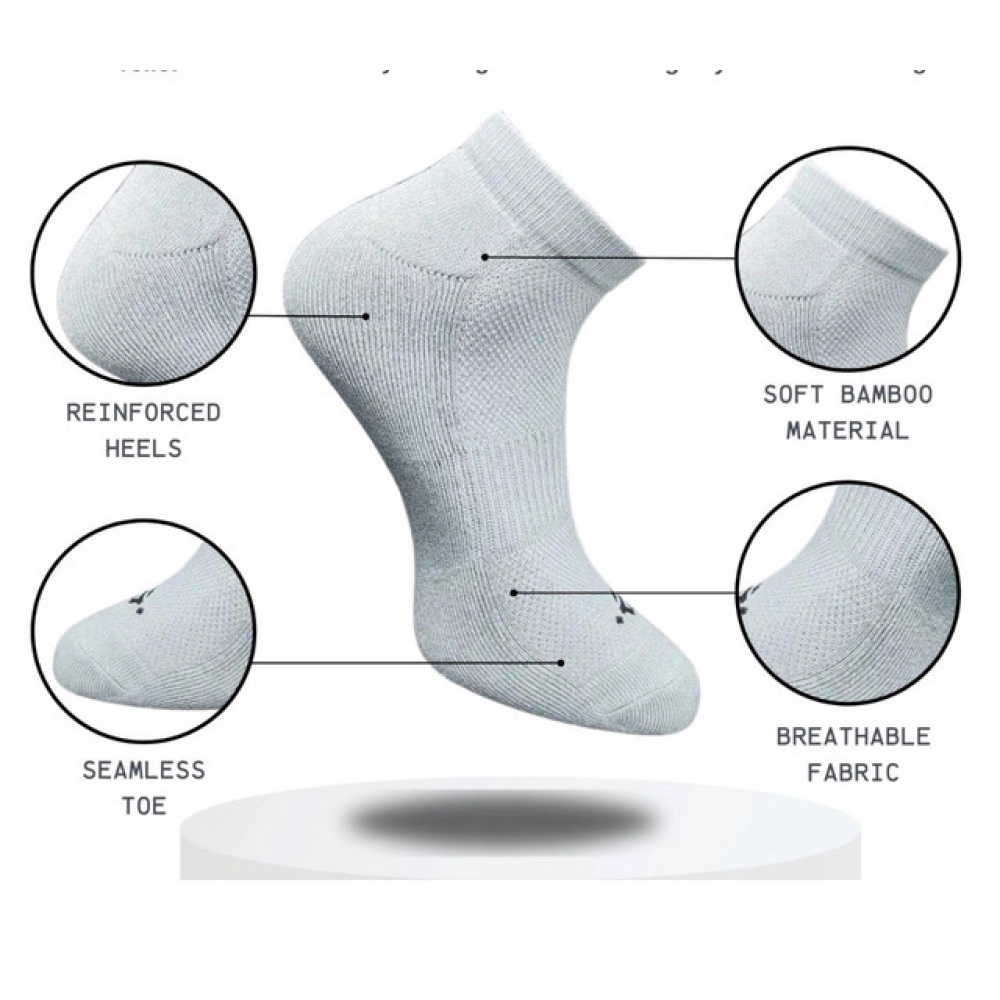Generic 3_Pair Set Unisex Casual Cotton Printed Low Cut Socks (Multicolor) - Image 2