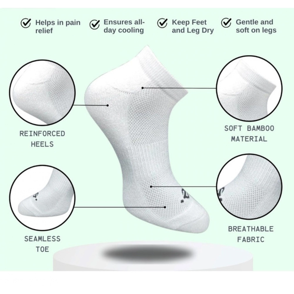 Generic 3_Pair Set Unisex Casual Cotton Printed Low Cut Socks (Multicolor) - Image 2