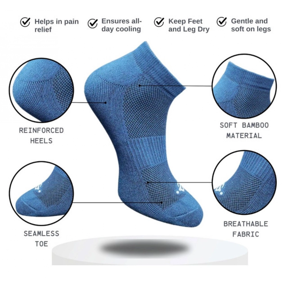 Generic 3_Pair Set Unisex Casual Cotton Printed Low Cut Socks (Multicolor) - Image 2