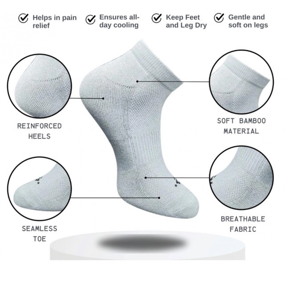 Generic 3_Pair Set Unisex Casual Cotton Printed Low Cut Socks (Multicolor) - Image 2