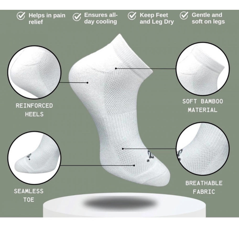 Generic 3_Pair Set Unisex Casual Cotton Printed Low Cut Socks (Multicolor) - Image 2