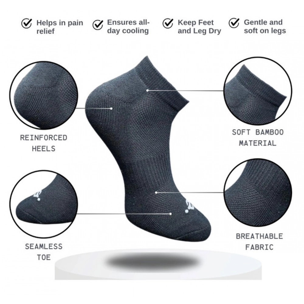 Generic 3_Pair Set Unisex Casual Cotton Printed Low Cut Socks (Multicolor) - Image 2