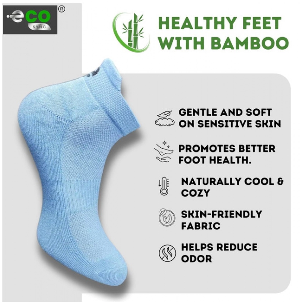 Generic 4_Pair Set Unisex Casual Bamboo Cotton Printed Ankle Length Socks (Multicolor) - Image 3