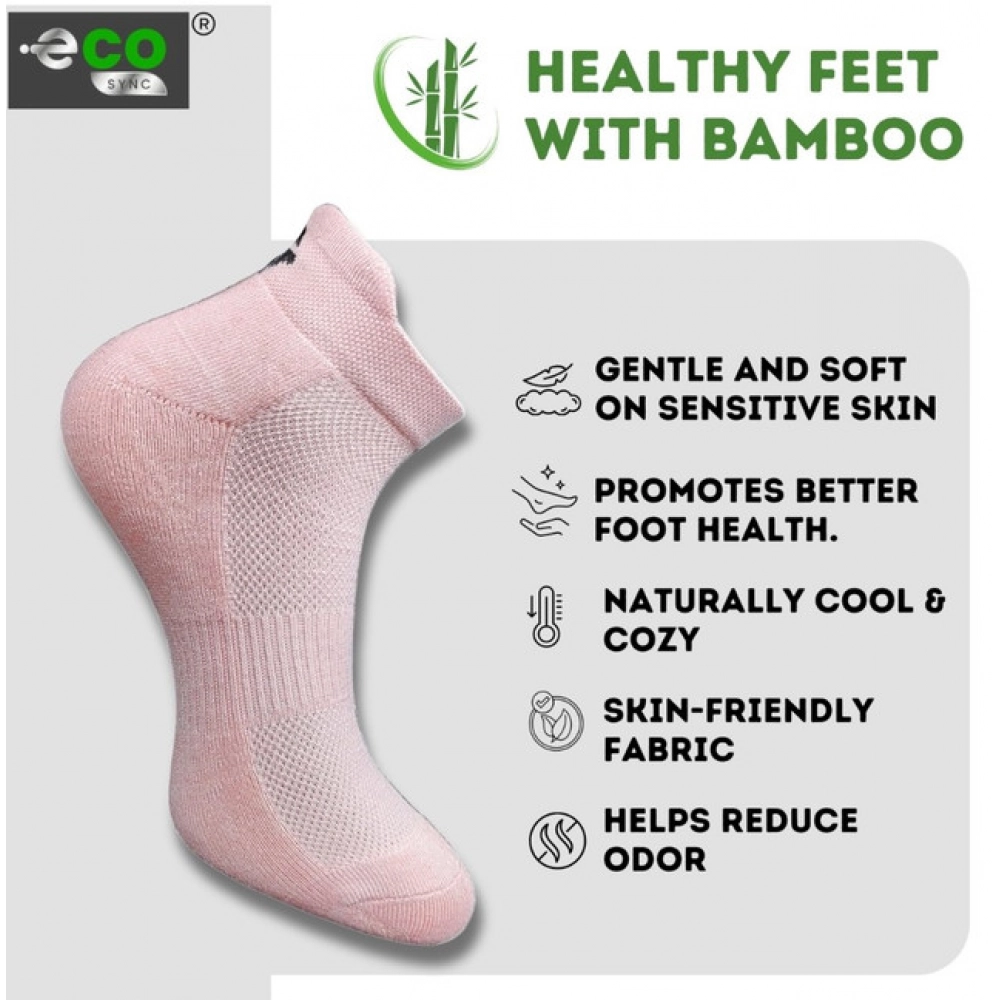 Generic 4_Pair Set Unisex Casual Bamboo Cotton Printed Ankle Length Socks (Multicolor) - Image 4