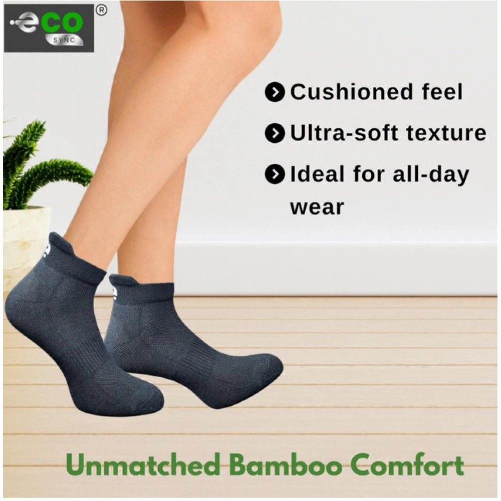 Generic 4_Pair Set Unisex Casual Bamboo Cotton Printed Ankle Length Socks (Multicolor) - Image 2