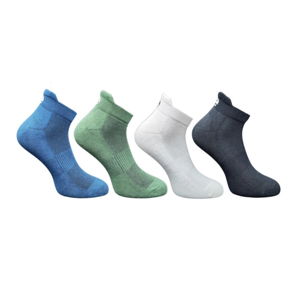 Generic 4_Pair Set Unisex Casual Bamboo Cotton Printed Ankle Length Socks (Multicolor)