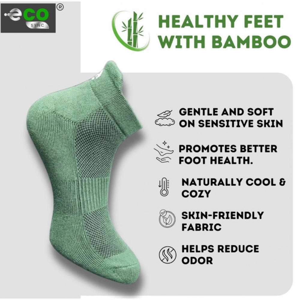 Generic 4_Pair Set Unisex Casual Bamboo Cotton Printed Ankle Length Socks (Multicolor) - Image 4