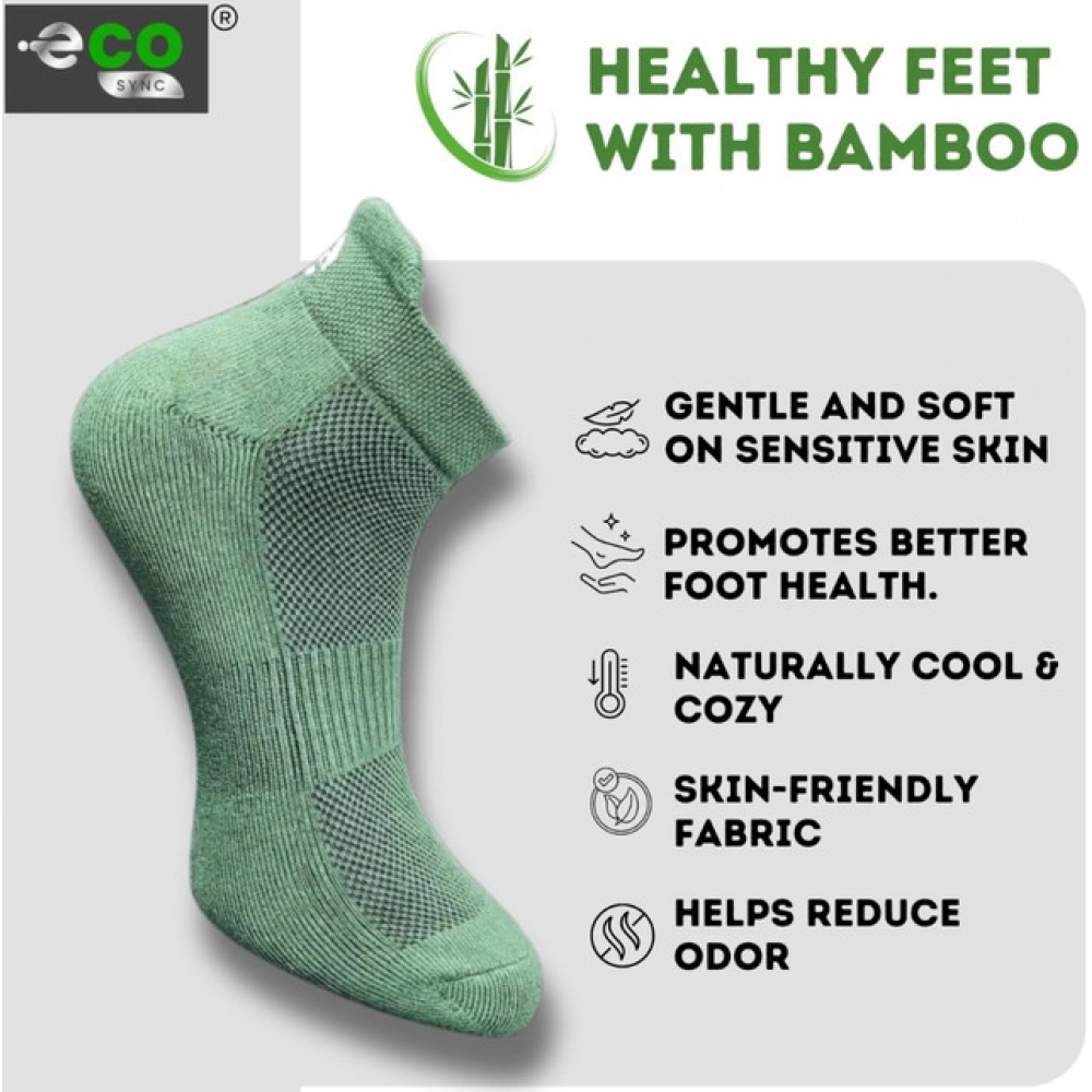 Generic 4_Pair Set Unisex Casual Bamboo Cotton Printed Ankle Length Socks (Multicolor) - Image 4