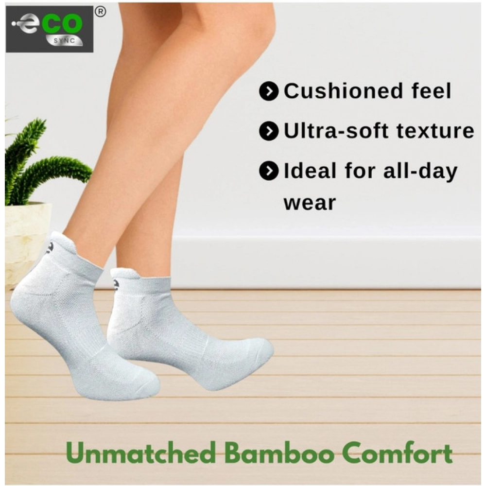 Generic 4_Pair Set Unisex Casual Bamboo Cotton Printed Ankle Length Socks (Multicolor) - Image 2
