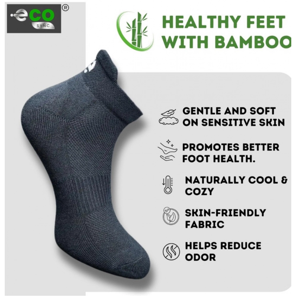 Generic 4_Pair Set Unisex Casual Bamboo Cotton Printed Ankle Length Socks (Multicolor) - Image 4