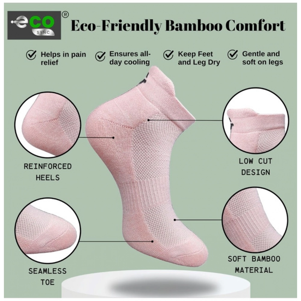 Generic 4_Pair Set Unisex Casual Bamboo Cotton Printed Ankle Length Socks (Multicolor) - Image 3