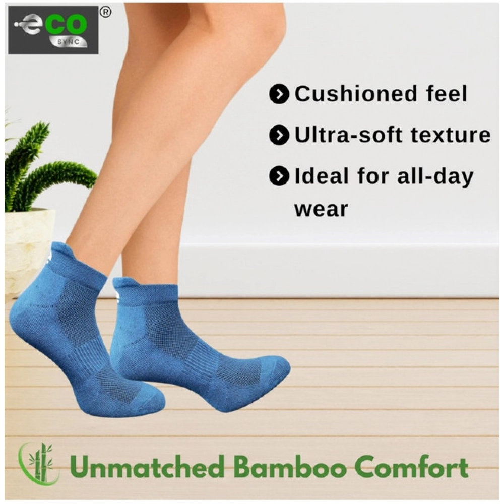 Generic 4_Pair Set Unisex Casual Bamboo Cotton Printed Ankle Length Socks (Multicolor) - Image 2
