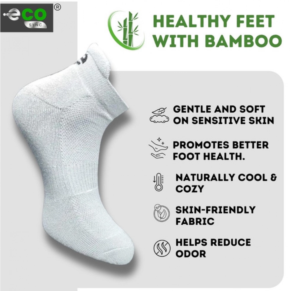 Generic 4_Pair Set Unisex Casual Bamboo Cotton Printed Ankle Length Socks (Multicolor) - Image 4