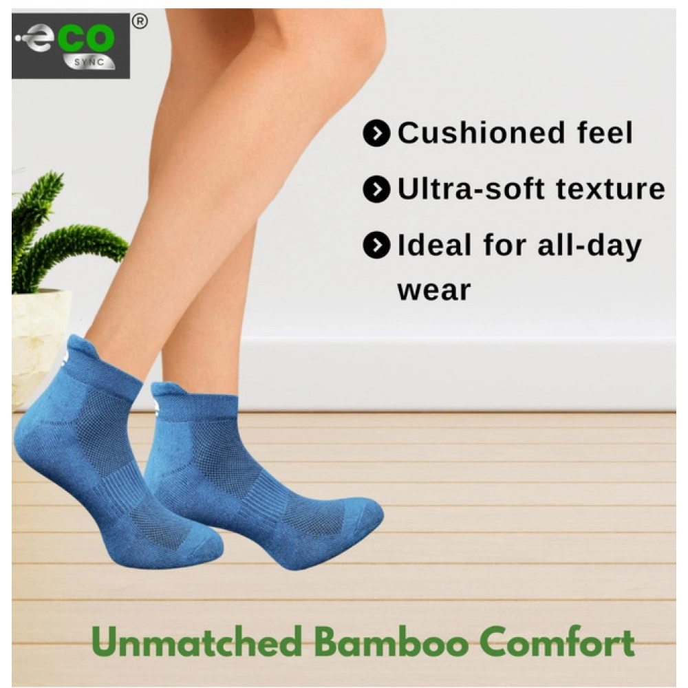 Generic 4_Pair Set Unisex Casual Bamboo Cotton Printed Ankle Length Socks (Multicolor) - Image 2