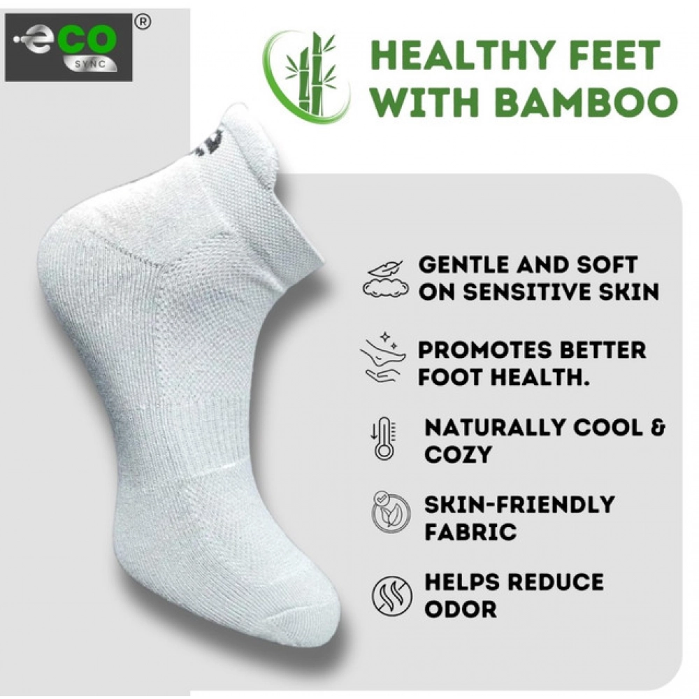 Generic 4_Pair Set Unisex Casual Bamboo Cotton Printed Ankle Length Socks (Multicolor) - Image 4
