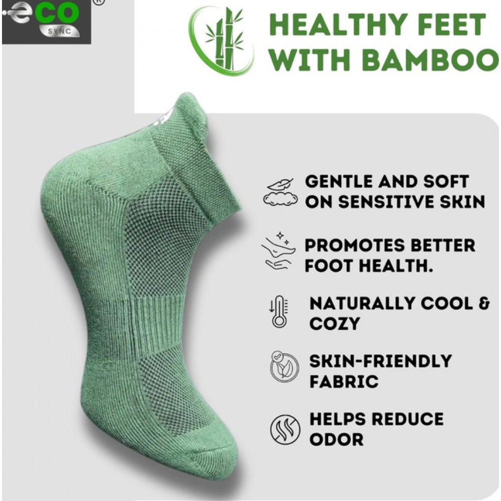 Generic 4_Pair Set Unisex Casual Bamboo Cotton Printed Ankle Length Socks (Multicolor) - Image 4