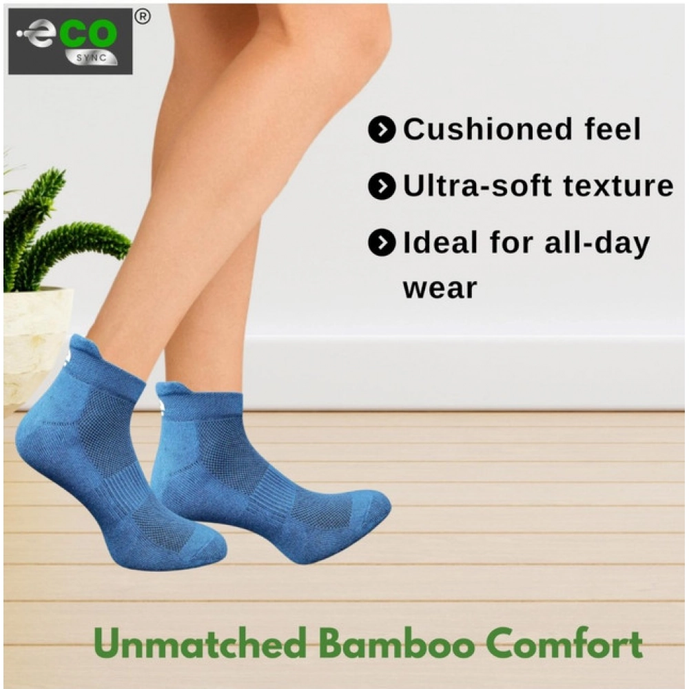 Generic 4_Pair Set Unisex Casual Bamboo Cotton Printed Ankle Length Socks (Multicolor) - Image 2