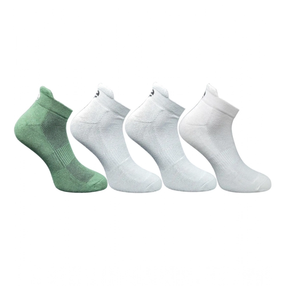 Generic 4_Pair Set Unisex Casual Bamboo Cotton Printed Ankle Length Socks (Multicolor)