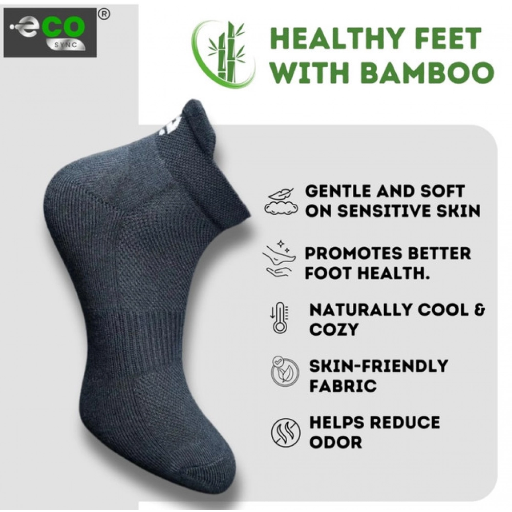Generic 4_Pair Set Unisex Casual Bamboo Cotton Printed Ankle Length Socks (Multicolor) - Image 4