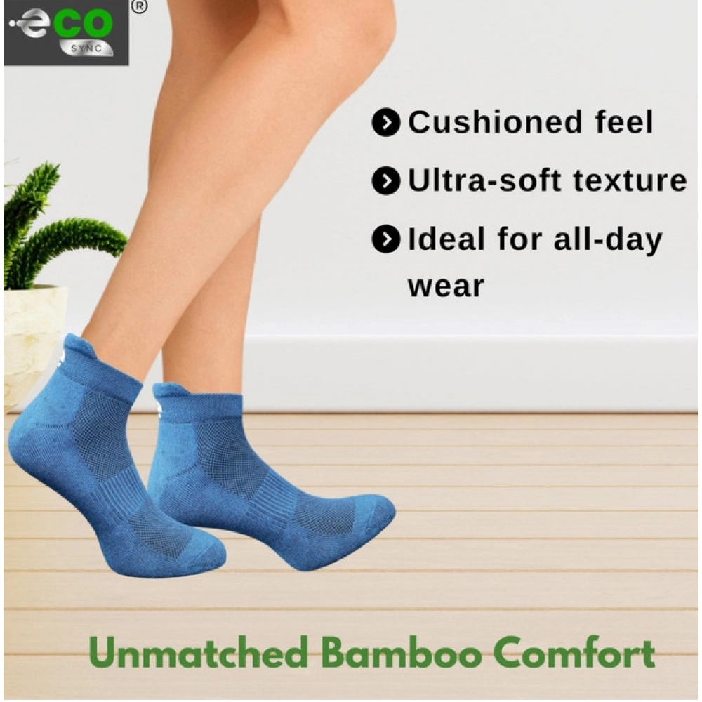 Generic 4_Pair Set Unisex Casual Bamboo Cotton Printed Ankle Length Socks (Multicolor) - Image 2