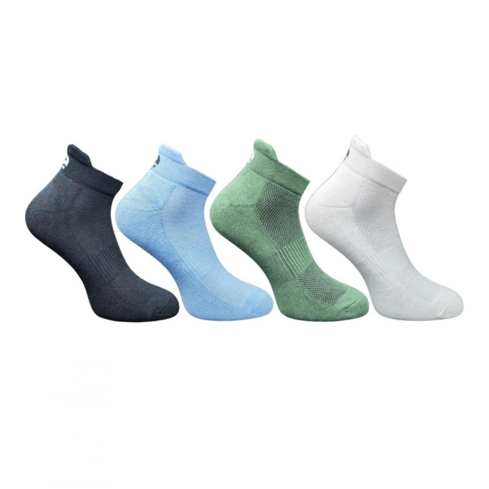 Generic 4_Pair Set Unisex Casual Bamboo Cotton Printed Ankle Length Socks (Multicolor)