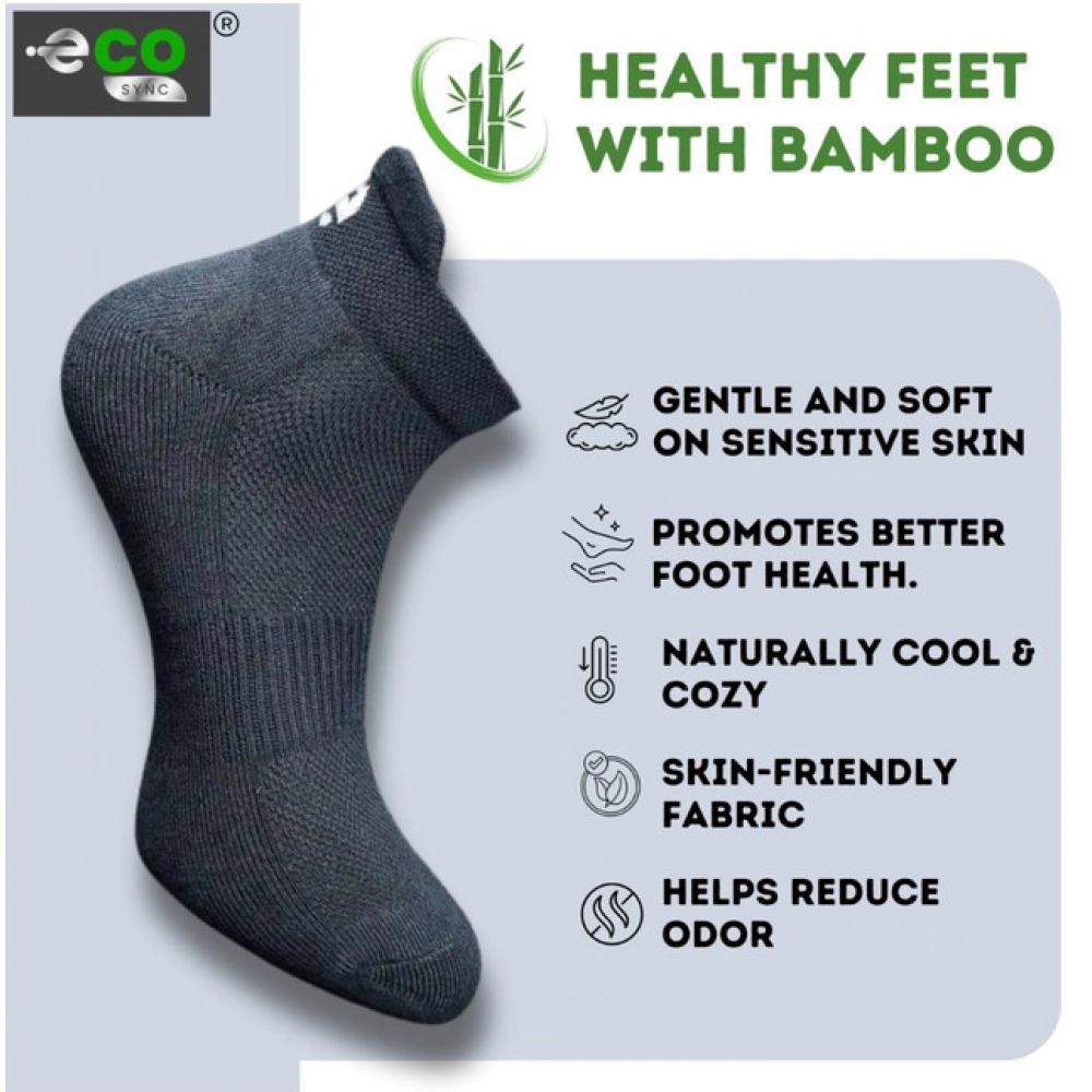 Generic 4_Pair Set Unisex Casual Bamboo Cotton Printed Ankle Length Socks (Multicolor) - Image 5