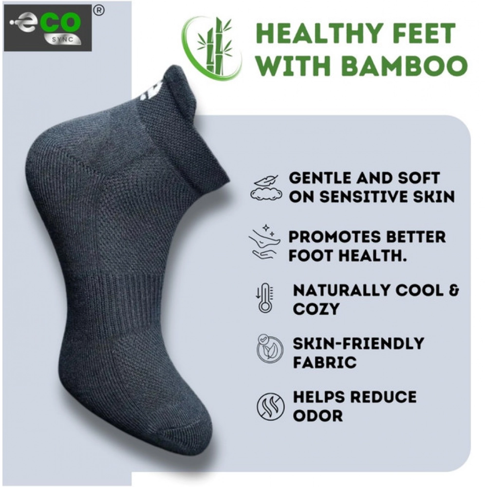 Generic 4_Pair Set Unisex Casual Bamboo Cotton Printed Ankle Length Socks (Multicolor) - Image 4