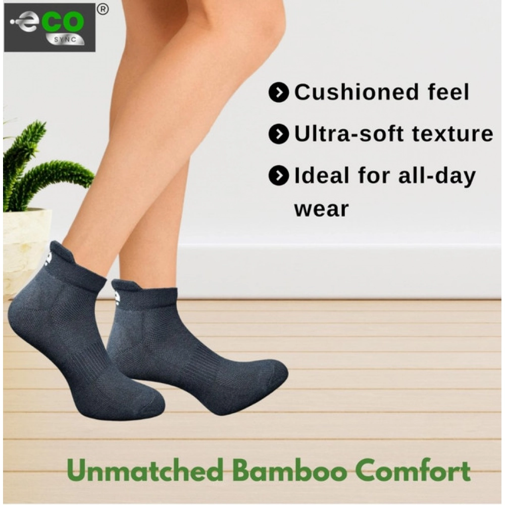 Generic 4_Pair Set Unisex Casual Bamboo Cotton Printed Ankle Length Socks (Multicolor) - Image 2