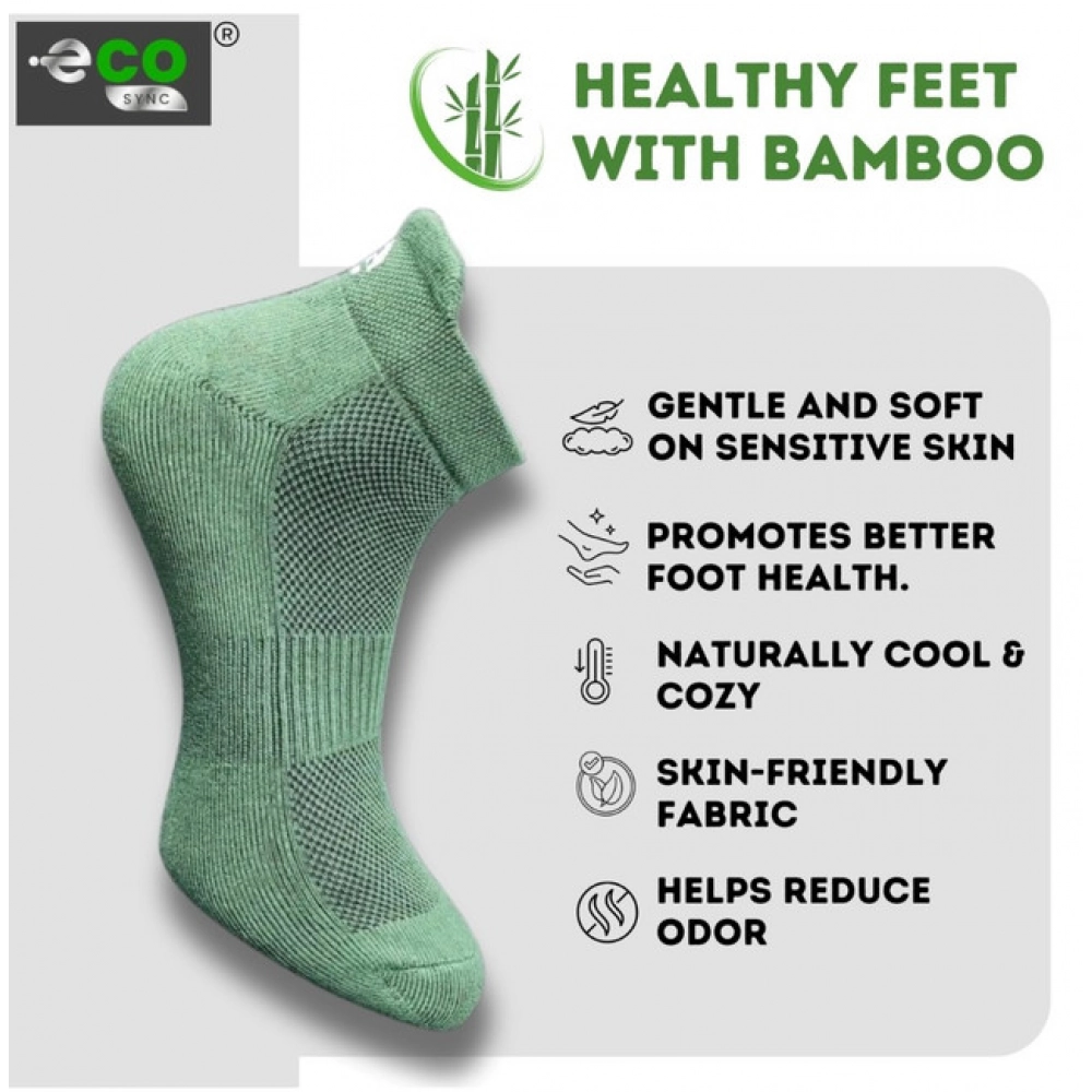 Generic 4_Pair Set Unisex Casual Bamboo Cotton Printed Ankle Length Socks (Multicolor) - Image 5