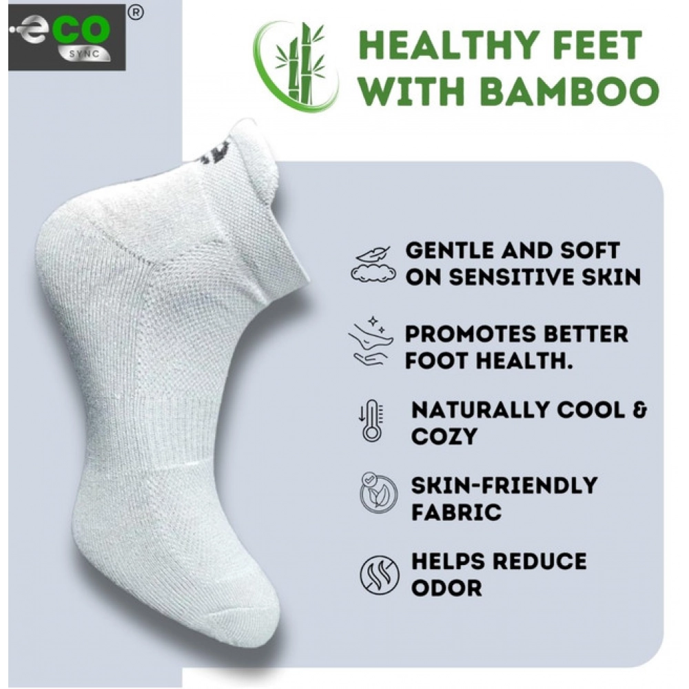 Generic 4_Pair Set Unisex Casual Bamboo Cotton Printed Ankle Length Socks (Multicolor) - Image 4