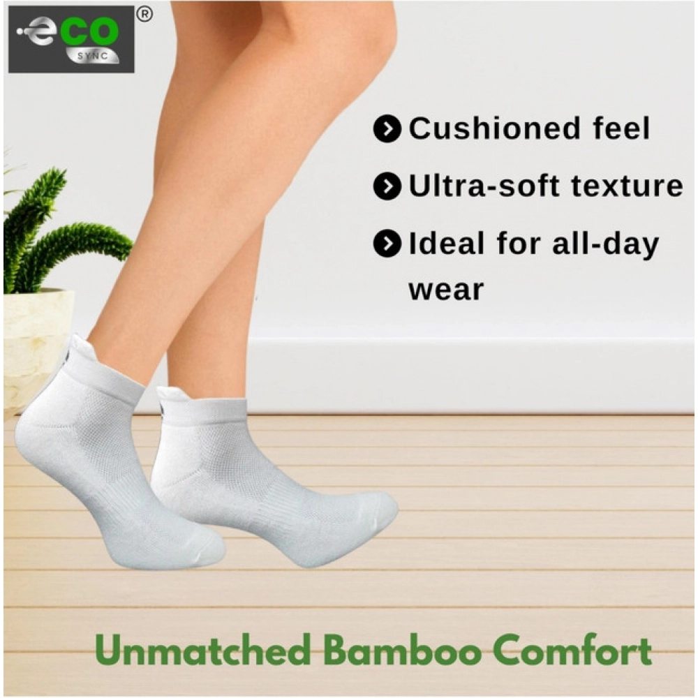 Generic 4_Pair Set Unisex Casual Bamboo Cotton Printed Ankle Length Socks (Multicolor) - Image 2