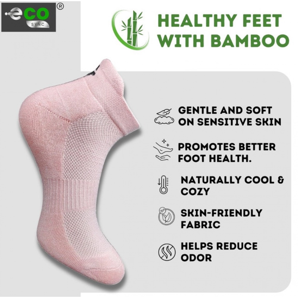 Generic 4_Pair Set Unisex Casual Bamboo Cotton Printed Ankle Length Socks (Multicolor) - Image 3