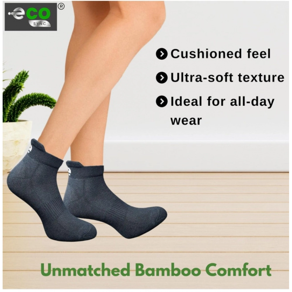 Generic 4_Pair Set Unisex Casual Bamboo Cotton Printed Ankle Length Socks (Multicolor) - Image 2