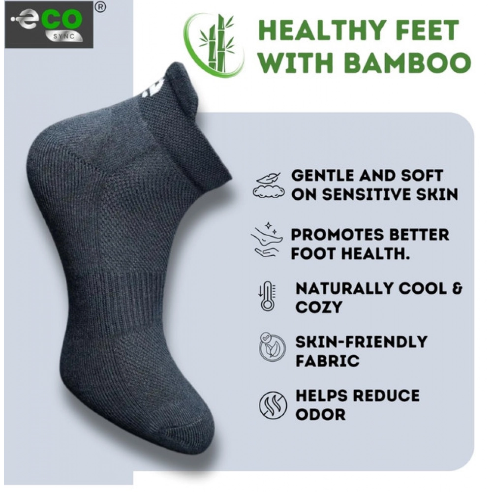Generic 4_Pair Set Unisex Casual Bamboo Cotton Printed Ankle Length Socks (Multicolor) - Image 3