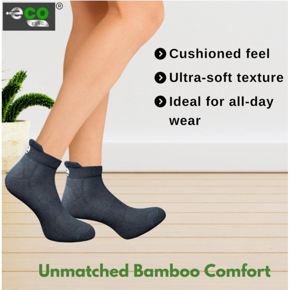 Generic 4_Pair Set Unisex Casual Bamboo Cotton Printed Ankle Length Socks (Multicolor) - Image 5