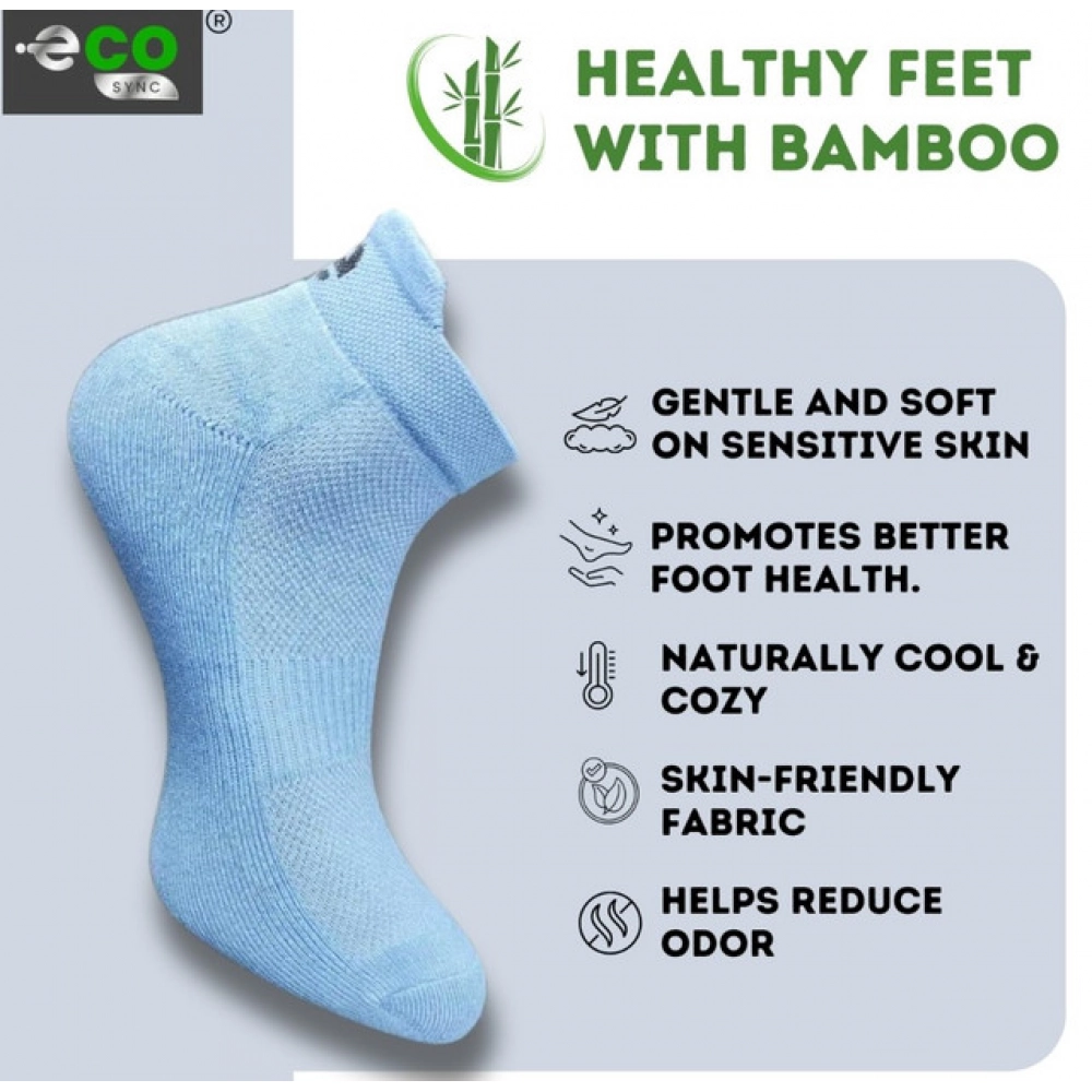 Generic 4_Pair Set Unisex Casual Bamboo Cotton Printed Ankle Length Socks (Multicolor) - Image 3