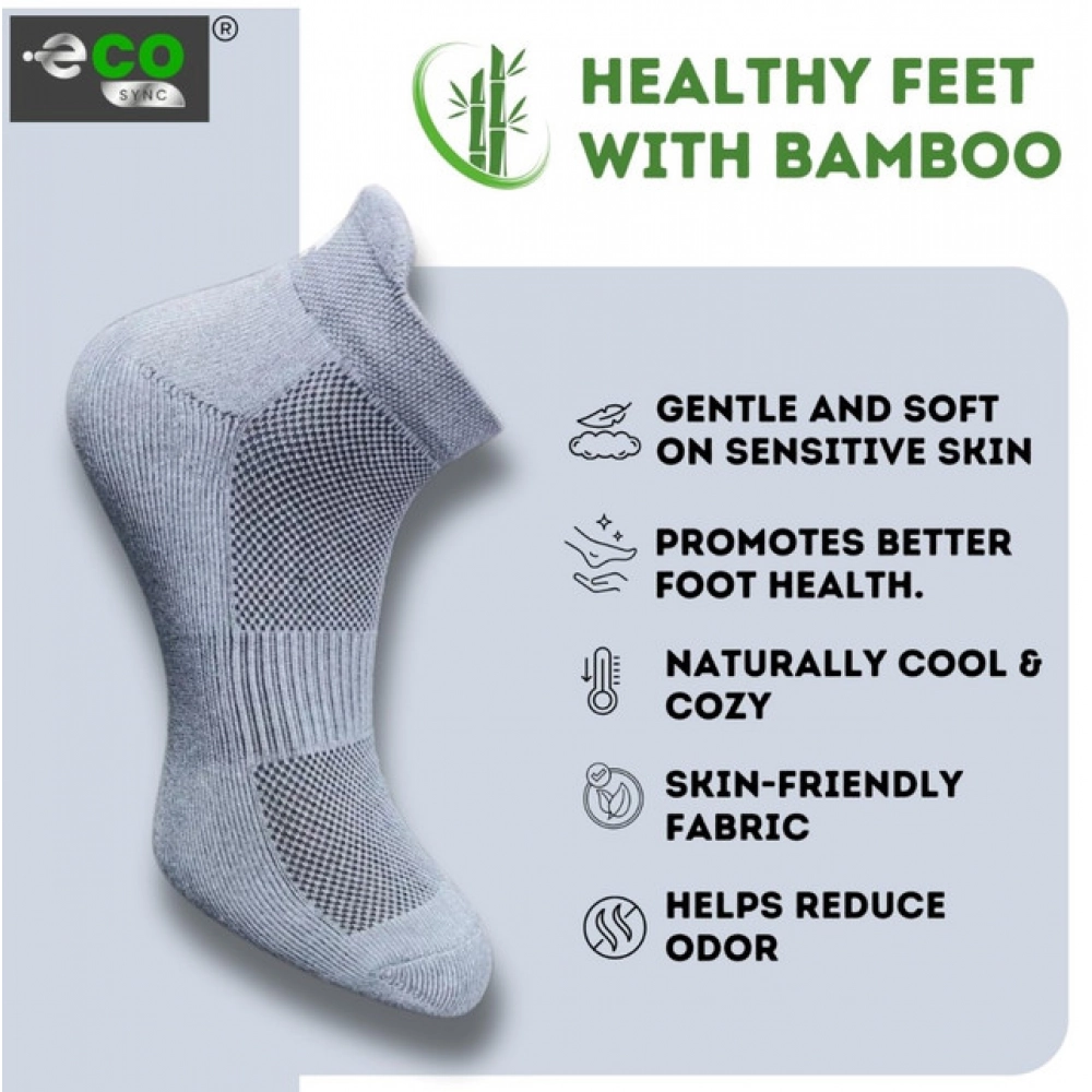 Generic 4_Pair Set Unisex Casual Bamboo Cotton Printed Ankle Length Socks (Multicolor) - Image 3
