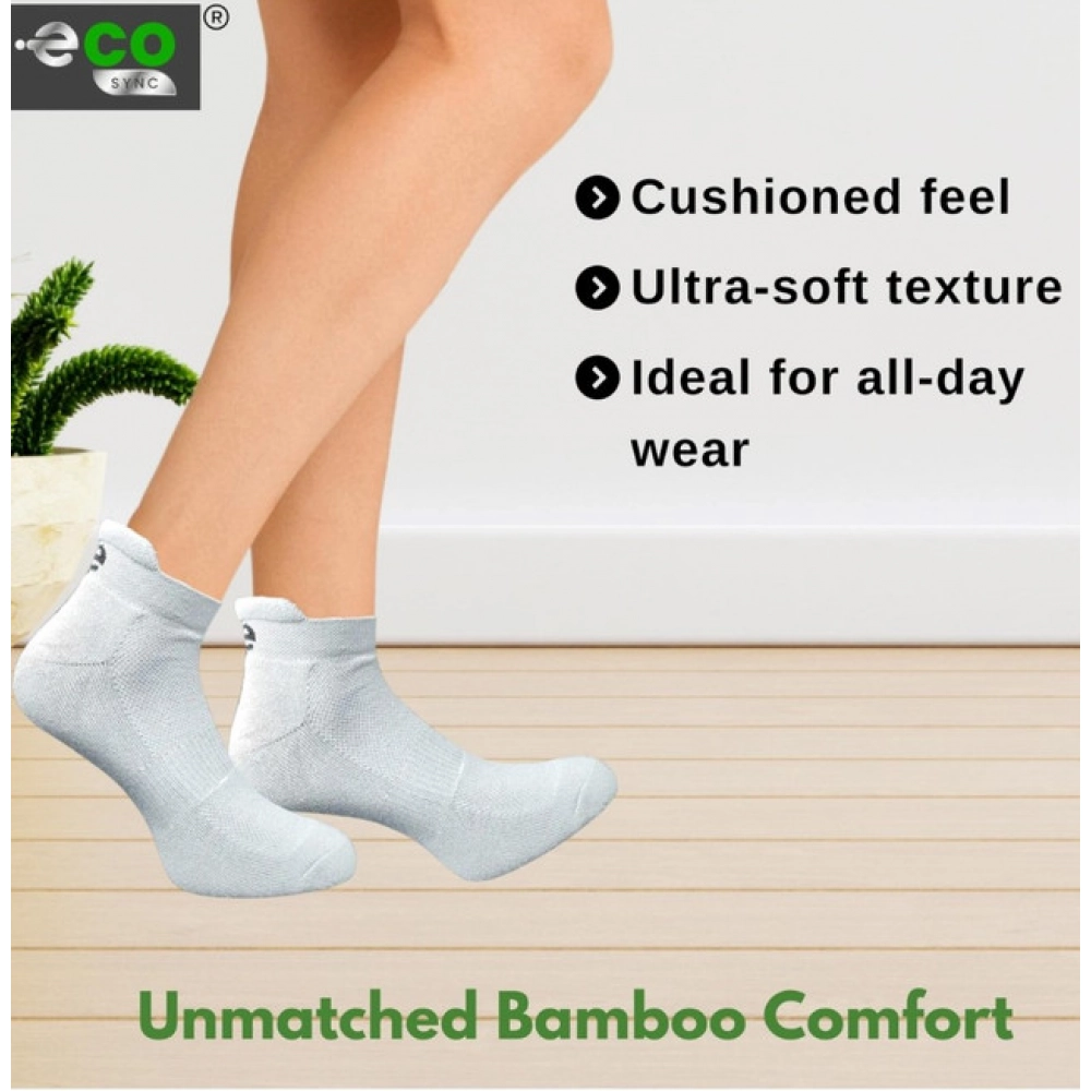 Generic 4_Pair Set Unisex Casual Bamboo Cotton Printed Ankle Length Socks (Multicolor) - Image 2