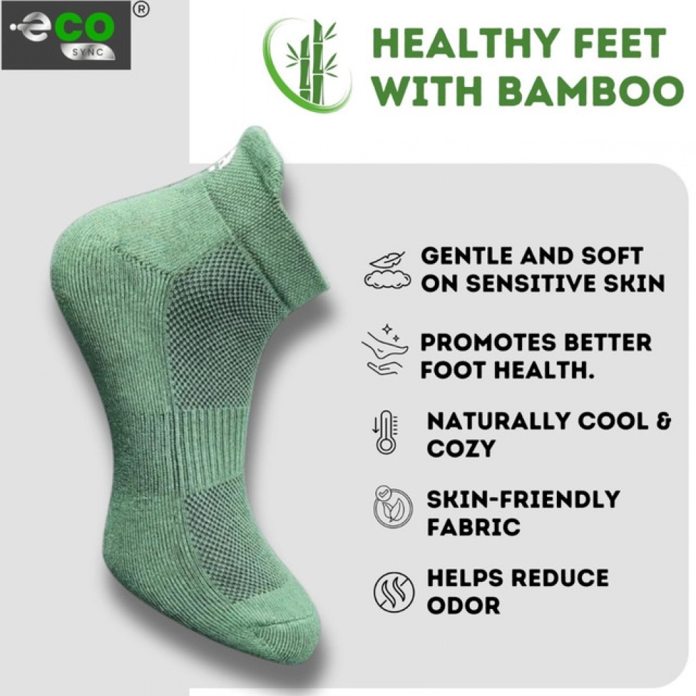 Generic 4_Pair Set Unisex Casual Bamboo Cotton Printed Ankle Length Socks (Multicolor) - Image 4