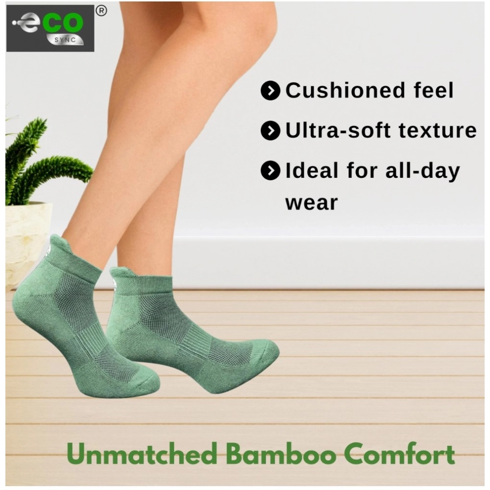 Generic 4_Pair Set Unisex Casual Bamboo Cotton Printed Ankle Length Socks (Multicolor) - Image 2