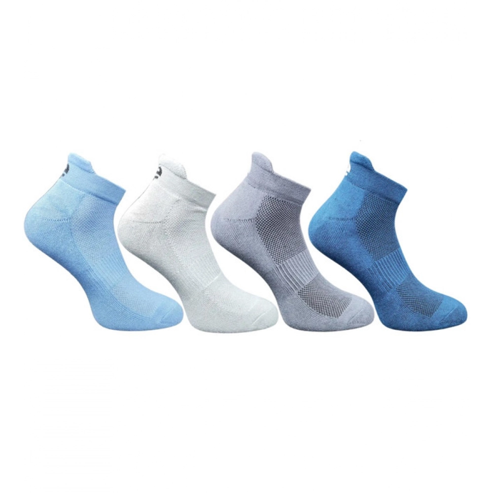 Generic 4_Pair Set Unisex Casual Bamboo Cotton Printed Ankle Length Socks (Multicolor)
