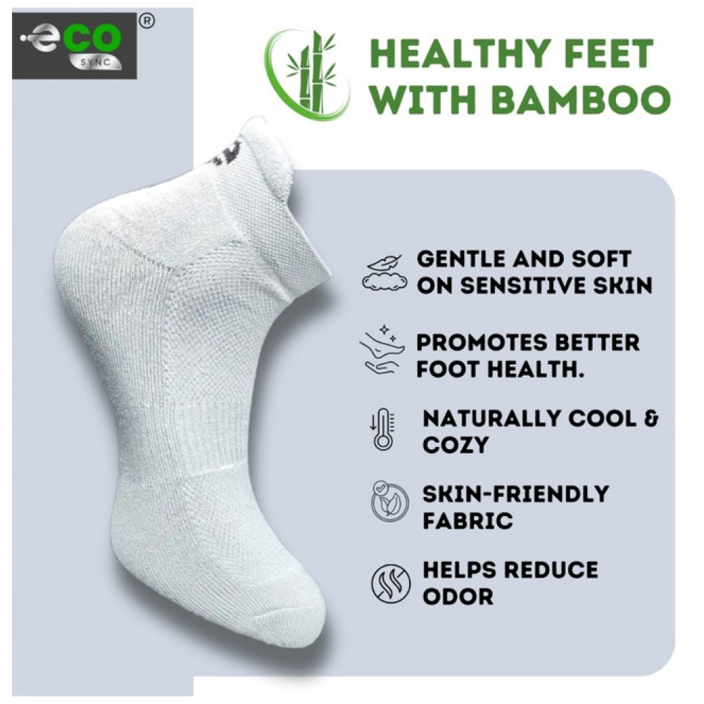 Generic 4_Pair Set Unisex Casual Bamboo Cotton Printed Ankle Length Socks (Multicolor) - Image 4