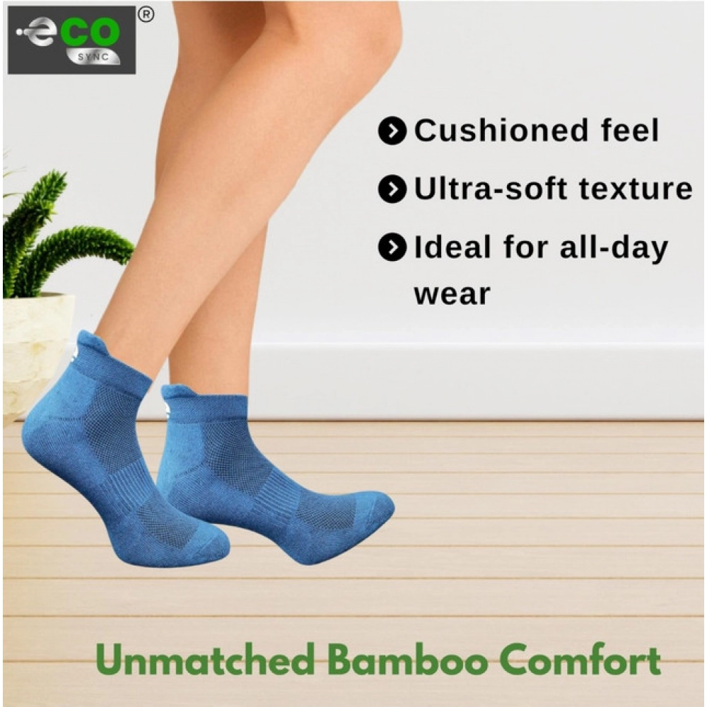Generic 4_Pair Set Unisex Casual Bamboo Cotton Printed Ankle Length Socks (Multicolor) - Image 2