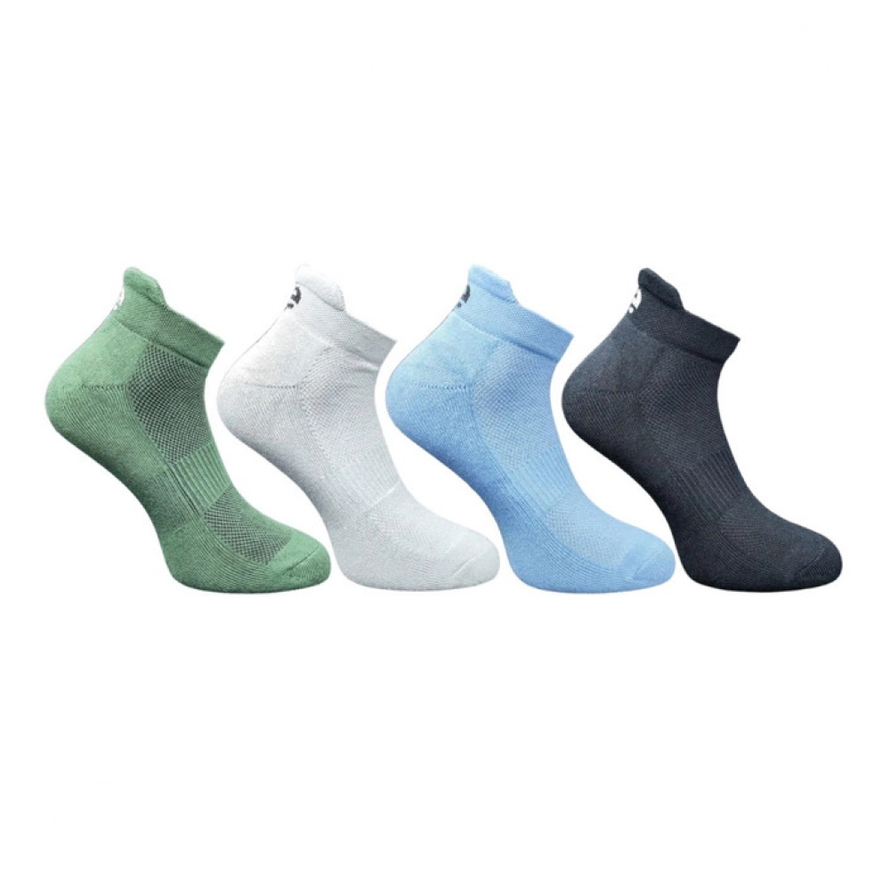 Generic 4_Pair Set Unisex Casual Bamboo Cotton Printed Ankle Length Socks (Multicolor)